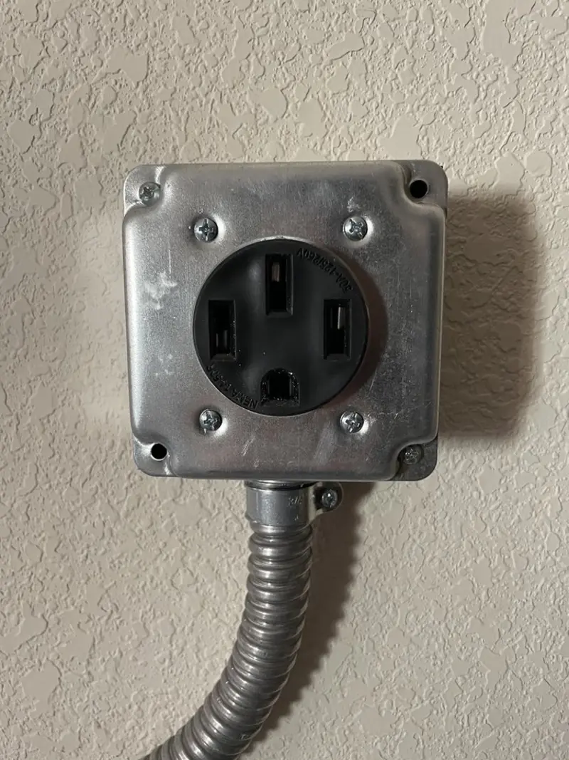 NEMA 14-50 outlet installed for Smart Home Electrical in New Fairfield